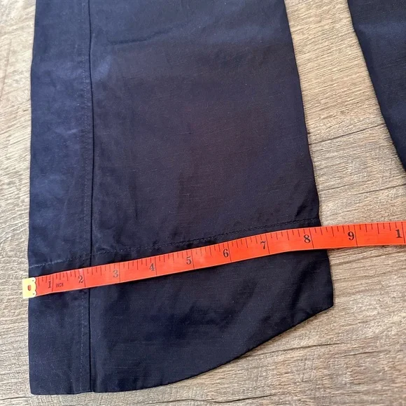 Jil Sander Casual Satin Trouser Pants in Midnight Blue - Size Small - US 4/6